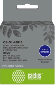   Cactus CS-D1-43613 43613  Dymo LM 160, 210D, 280, PnP, 420P, 500 TS; Rhino Pro