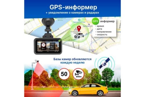  TrendVision TDR-725 Real 4K 2CH  8Mpix 2160x3840 2160p 170. GPS NT96670