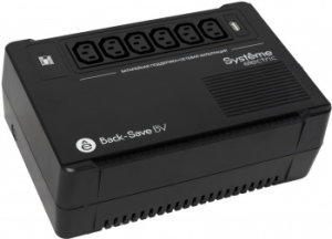  Systeme Electri Back-Save, 600VA/360W, 230V, Line-Interactive, AVR, 6xC13 Outlets, USB charge(t