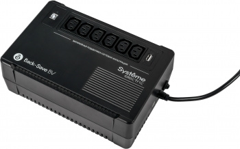  Systeme Electri Back-Save, 600VA/360W, 230V, Line-Interactive, AVR, 6xC13 Outlets, USB charge(t