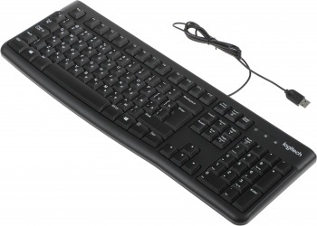 Клавиатура проводная Logitech K120 for business, USB Черный