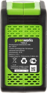   GreenWorks GD40SSK4, 40V, 30 , ,  1 4 .   2600807