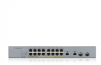  Zyxel GS1350-18HP, 16xGE PoE+, 2xCombo (SFP/RJ-45),  PoE 250 ,  