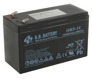 Аккумулятор B.B. Battery series HR, HR9-12, voltage 12V, capacity 9Ah (discharge 20 hours), capacity
