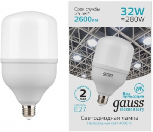  Elementary T100 32W 2700lm 6500K E27 LED