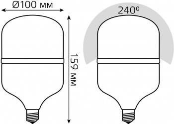 Elementary T100 32W 2700lm 6500K E27 LED