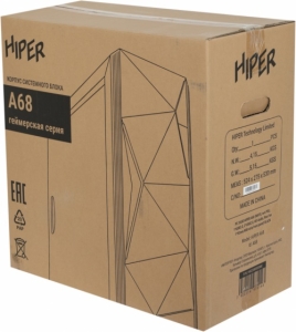  Hiper A68    ATX 1x92mm 2xUSB2.0 1xUSB3.0 audio bott PSU