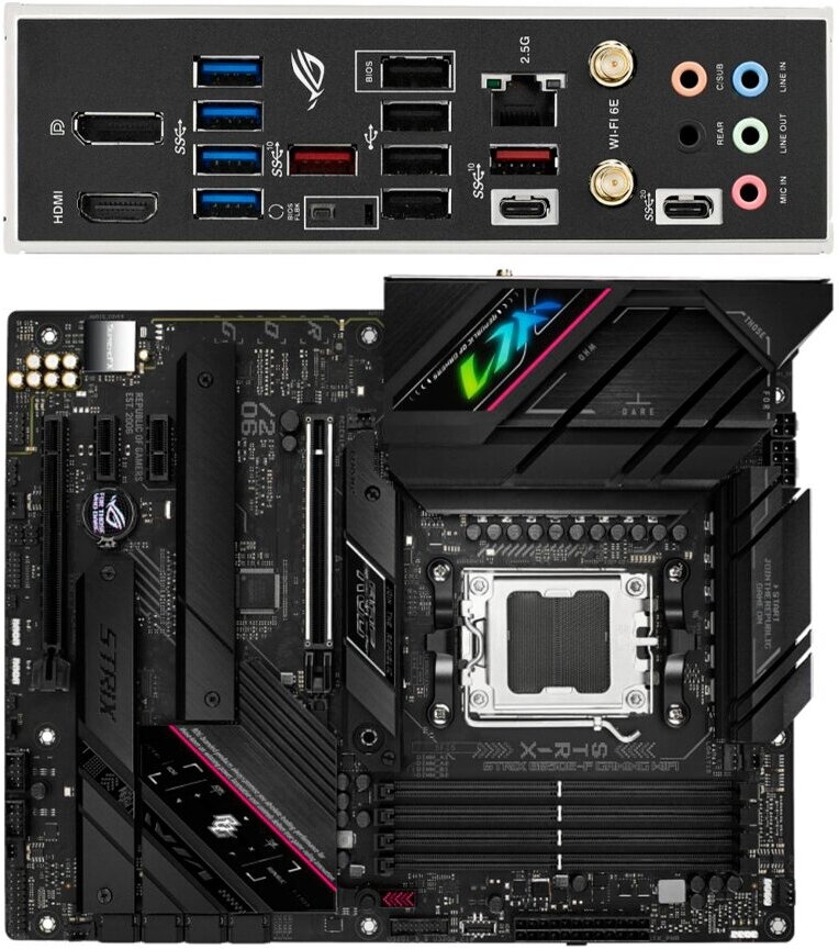   Asus ROG STRIX B650E-F GAMING WIFI Socket AM5
