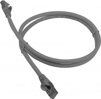 Кабель Патч-корд LANMASTER LSZH FTP кат.6A, 1.0 м, серый