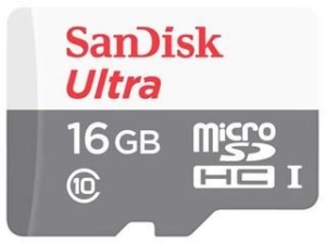 - Sandisk Ultra Android microSDHC 16GB 80MB/s Class 10