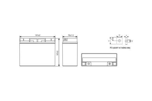 WBR GP 12170 (12V, 17Ah)