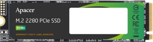 Накопитель SSD Apacer 512Gb M.2 AS2280P4 PCIe Gen3x4 MTBF 1.5M, 3D TLC, Retail (AP512GAS2280P4-1)