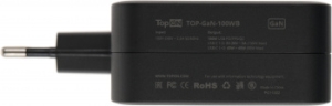   TopON TOP-GaN-100WB  100W 5V-20V 5A 2xUSB    LED 