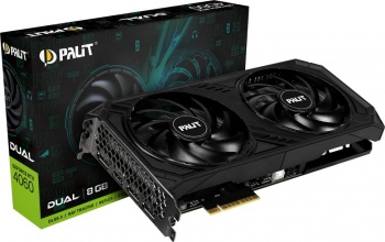  Palit PA-RTX4060 DUAL 8GB 8192Mb 128 GDDR6 1830/17000 HDMIx1 DPx3 HDCP Ret