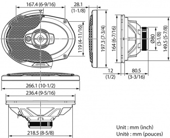   Kenwood KFC-PS6976 550 88 4 16x23 (6x9) (.:2.)  