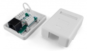   Hyperline SB1-1-8P8C-C6-WH RJ-45(8P8C),  6, , , Dual I