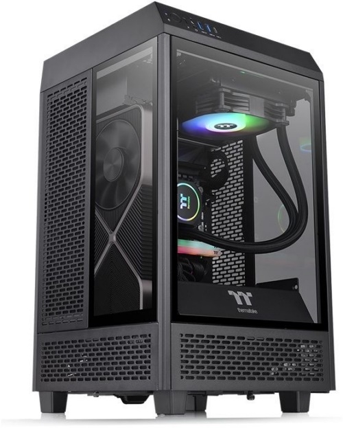  Thermaltake The Tower 100    ATX 2x120mm 2xUSB3.0 1xUSB3.1 audio bott PSU