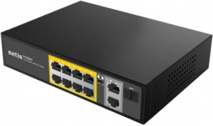  10PORT NETIS P110GH 10/100M 8POE+2XGE+SFP