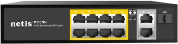  10PORT NETIS P110GH 10/100M 8POE+2XGE+SFP