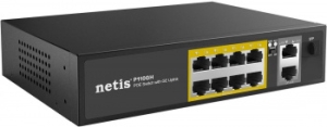  10PORT NETIS P110GH 10/100M 8POE+2XGE+SFP