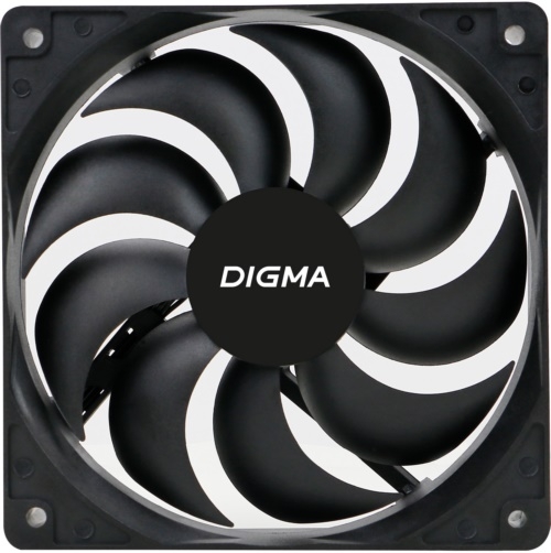  Digma DFAN-120-9 120x120x25mm 3-pin 4-pin (Molex)23dB 120gr Ret
