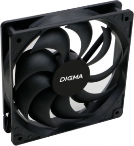  Digma DFAN-120-9 120x120x25mm 3-pin 4-pin (Molex)23dB 120gr Ret