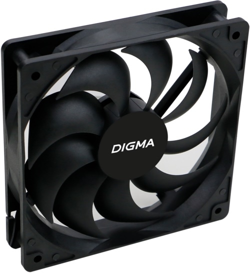 Digma DFAN-120-9 120x120x25mm 3-pin 4-pin (Molex)23dB 120gr Ret