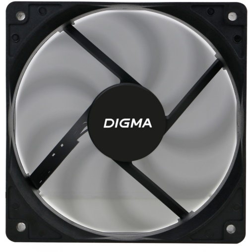  Digma DFAN-120-9 120x120x25mm 3-pin 4-pin (Molex)23dB 120gr Ret
