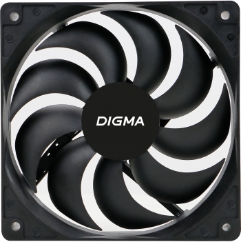  Digma DFAN-120-9 120x120x25mm 3-pin 4-pin (Molex)23dB 120gr Ret