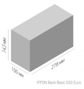    Ippon Back Basic 650 Euro 383323