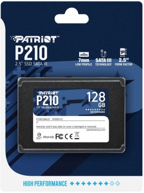  SSD Patriot P210 128GB, SATA 2.5, P210S128G25, 450/430, RET