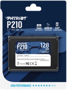  SSD Patriot P210 128GB, SATA 2.5, P210S128G25, 450/430, RET