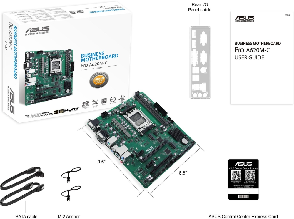   ASUS PRO A620M-C-CSM Socket AM5