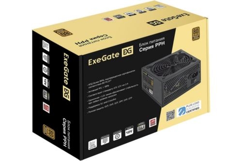   800W ExeGate 80 PLUS Bronze 800PPH-OEM (ATX, APFC, SC,  89% (80 PLUS Bronze), 12cm 