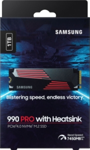   Samsung SSD 990 PRO, 1000GB, M.2(22x80mm), NVMe 2.0, PCIe 4.0 x4, V-NAND TL