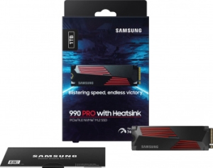   Samsung SSD 990 PRO, 1000GB, M.2(22x80mm), NVMe 2.0, PCIe 4.0 x4, V-NAND TL