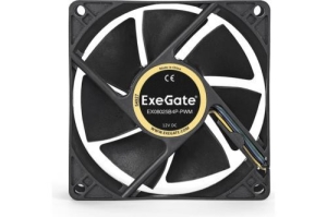  EX283378RUS  ExeGate E08025B4P-PWM, 80x80x25 ,  , 4pin, PWM, 22dB