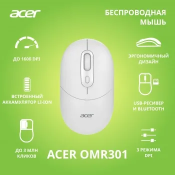  Acer OMR301   (1600dpi)  BT/Radio USB (4but)
