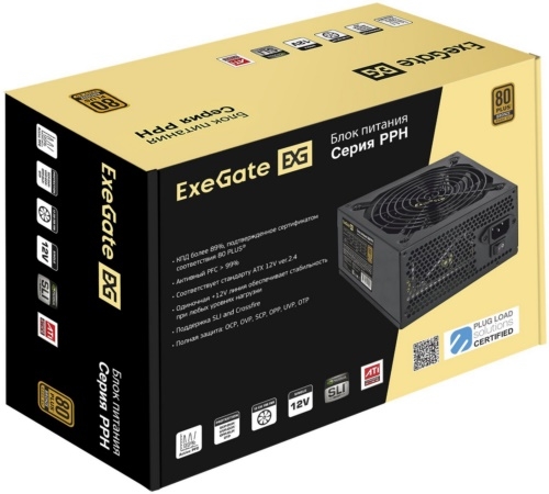   700W ExeGate EX282154RUS-OEM 80 PLUS Bronze 700PPH-OEM (ATX, APFC,  89% (80 PLUS Br