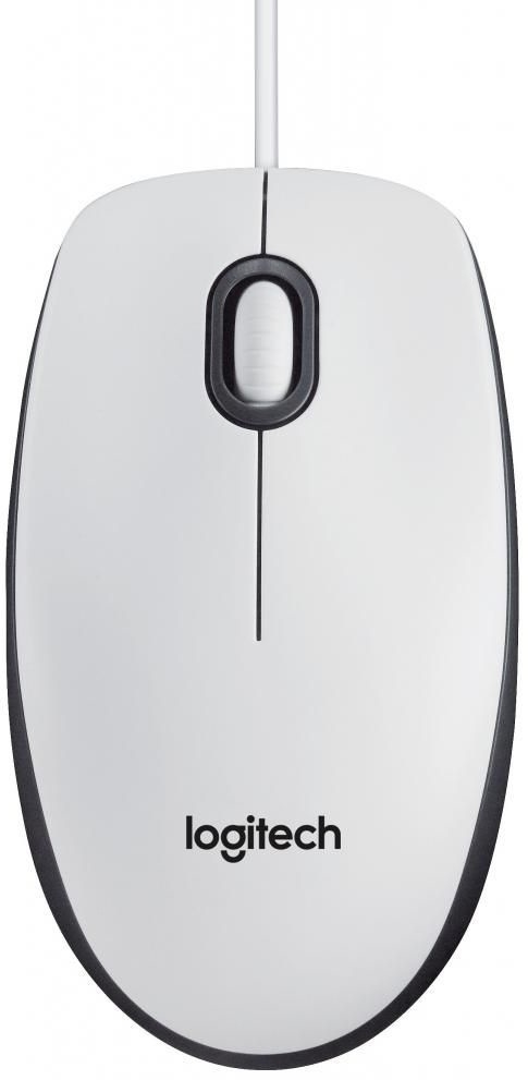  Logitech Mouse M100 USB White Ret