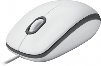  Logitech Mouse M100 USB White Ret