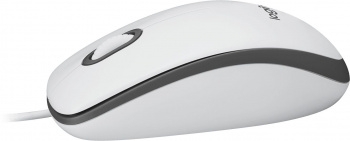  Logitech Mouse M100 USB White Ret