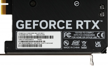  Palit PA-RTX4060 DUAL OC 8GB 8192Mb 128 GDDR6 1830/17000 HDMIx1 DPx3 HDCP Ret