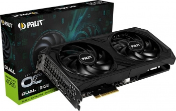  Palit PA-RTX4060 DUAL OC 8GB 8192Mb 128 GDDR6 1830/17000 HDMIx1 DPx3 HDCP Ret