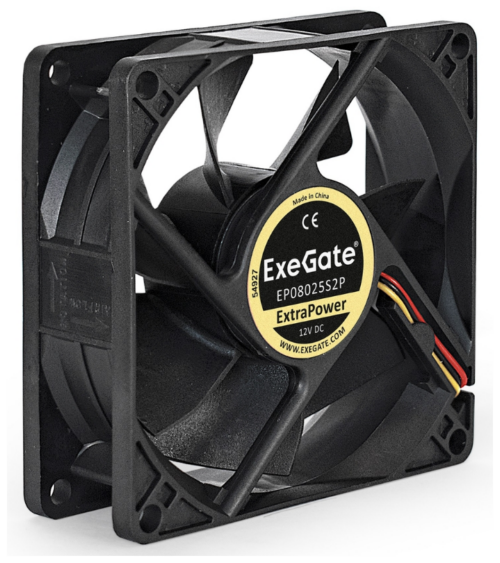  ExeGate ExtraPower EP08025S2P, 80x80x25 ,  , 2pin, 2200RPM, 23dBA