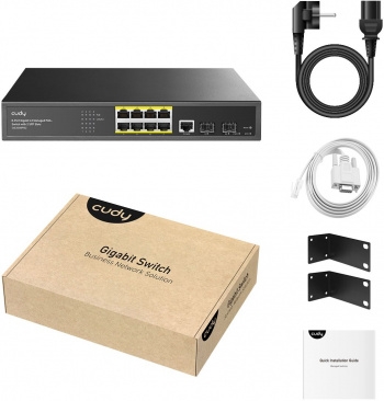  Cudy GS2008PS2 (L2) 8x1/ 2SFP 8PoE+ 120W 