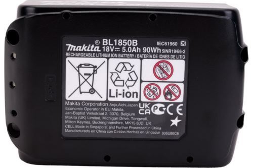 + MAKITA 191L75-3  DC18RD-1+BL1850B-2,18,5.0,Li-ion,