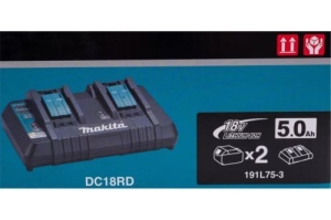 + MAKITA 191L75-3  DC18RD-1+BL1850B-2,18,5.0,Li-ion,