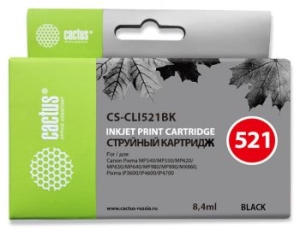   Cactus CS-CLI521BK   Canon MP540/MP550/MP620/MP630 (8,2ml)