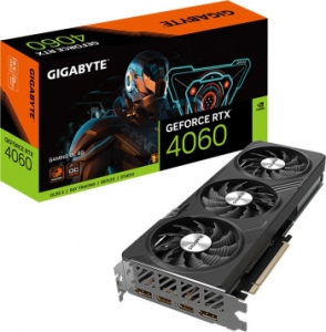  Gigabyte GV-N4060GAMING OC-8GD NVIDIA GeForce RTX 4060 8Gb 128bit GDDR6 2550/17000 HDMIx2